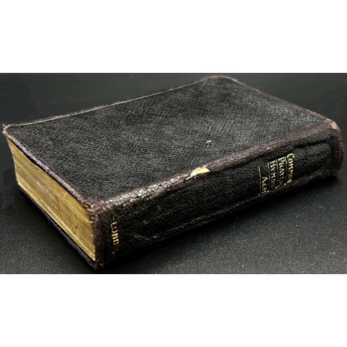 252 - An English Common Prayer Book with a silver mounted front cover of angels amongst clouds