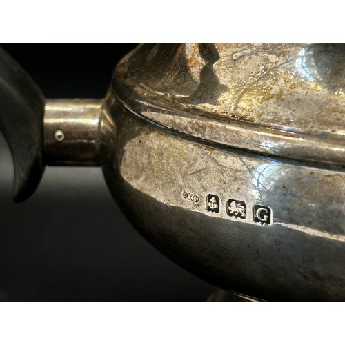 289 - A silver teapot, Birmingham 1931, handle as found, 13 ozs approximately