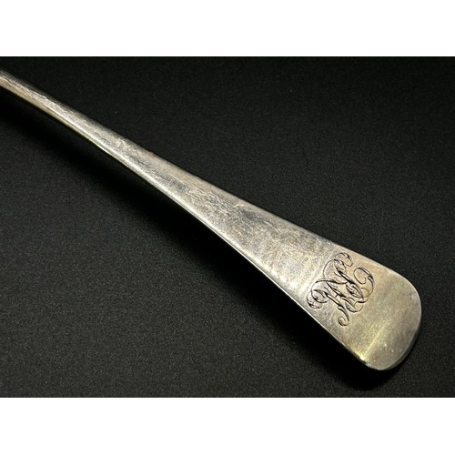 296 - A George III silver ladle, London 1812, maker Peter & William Bateman, 33 cm long and a Georgian sil... 