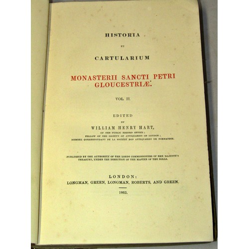 838 - Antiquarian interest archaeological report for 1848 for Worcester, Anglo Saxon History 1885 (2 vols)... 