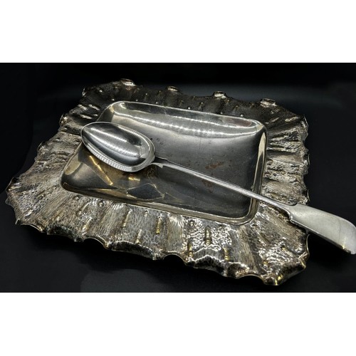 216 - A good selection of silver plate to include a set of six crown napkin rings set with blue cabochon s... 