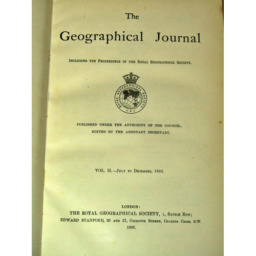 849 - Collection of antiquarian books.  The Geographical Journal (1893) Londoniana (1829) Oliver Twist (18... 