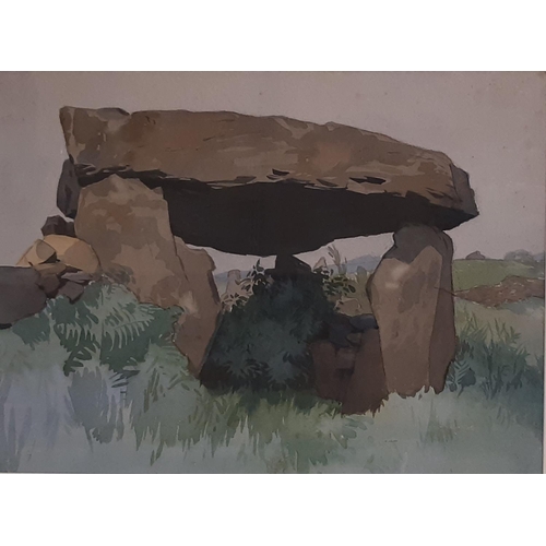 705 - Harold Whitaker (Local Artist, 1920-2013) - Two landscape paintings, watercolour and pencil on paper... 