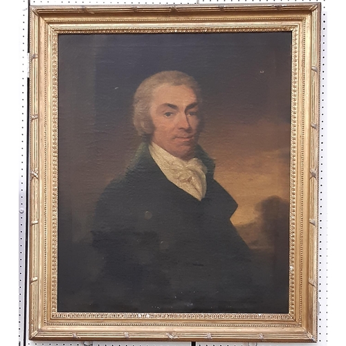 713 - British School, 18th Century, follower of John Opie (1761 - 1807) - Half portrait of a gentleman wea... 