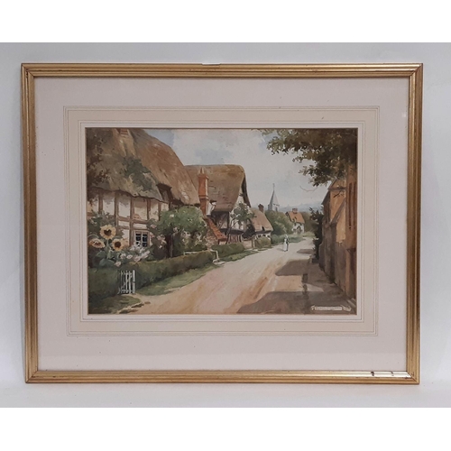 735 - A H Livens (1862-1936) - 'Rural England' (1925), watercolour on paper, signed and dated lower right,... 