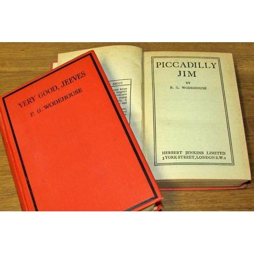 815 - Early 20th century collection of P G Wodehouse novels including Piccadilly Jim, Hot Water and Very G... 