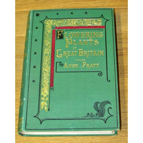 825 - Flowering Plants, Grasses and Ferns of Great Britain by Anne Pratt (7 volumes) (with coloured plates... 