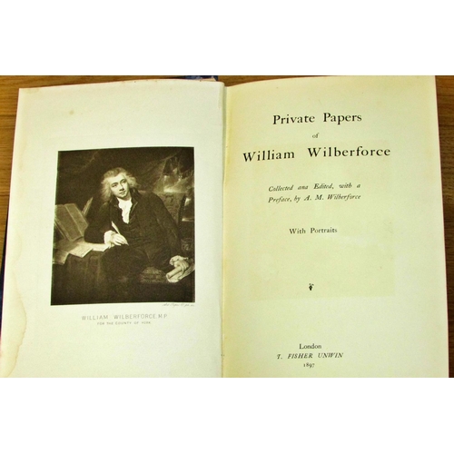 829 - Historical interest to include letters & essays including by William Wilberforce (1897) and Dr John ... 