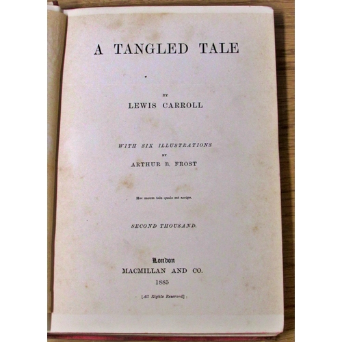 830 - Literature collection including Fielding (1889) A Tangled Tale by Lewis Carroll (1885) Historic and ... 