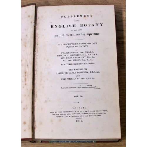 832 - English Botany or Coloured Figures of British Plants with their Essential Characters, Synonyms and P... 