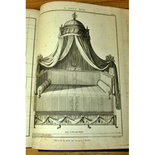 834 - Anitquarian interest - Nicholson's Practical Carpentry (1854) and Cabinet-Makers' Drawing Book (1793... 