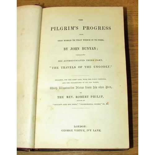 836 - Antiquarian interest to include Pilgrim's Progress, The Complete Housewife (1766) English Dictionary... 