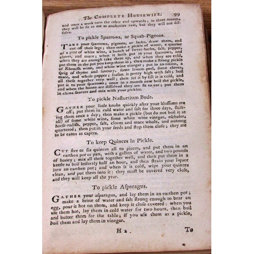 836 - Antiquarian interest to include Pilgrim's Progress, The Complete Housewife (1766) English Dictionary... 