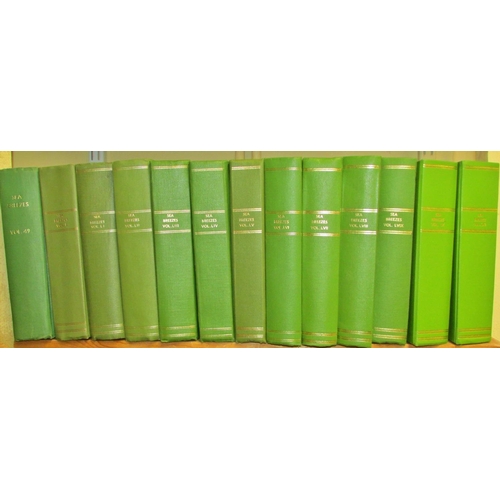 839 - Sea Breezes, The Magazine of Ships and the Sea - volumes 2-69 bound, together with unbound volumes 7... 