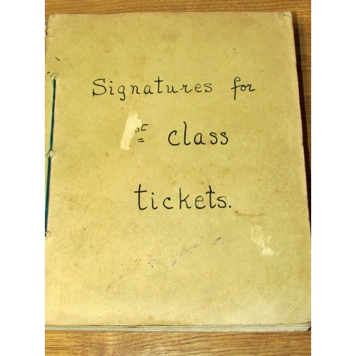 840 - Miscellaneous collection of historical interest from 1919 to include signatures for 1st class London... 