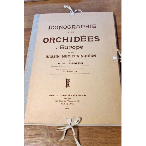 843 - Iconographie des Orchidees d'Europe et du Bassin Mediterranean (1921) together with a collection of ... 