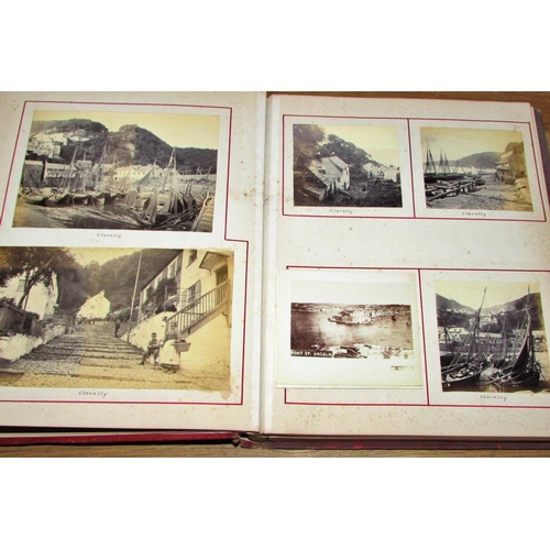 846 - Extensive collection of photographs including local interest and portraiture in four antique albums ... 