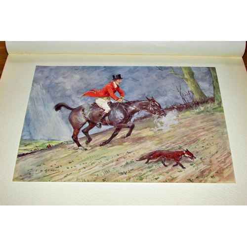 847 - Humour in the Hunting Field by G D Armour (1935) with coloured plates