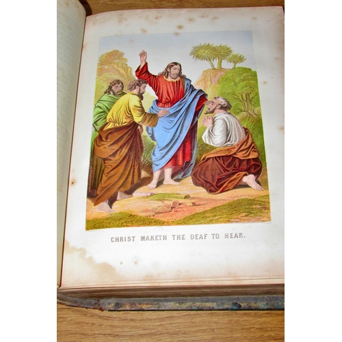 848 - One album of Victorian photographs together with Fleetwood's Life of Christ (1879) (illustrated)