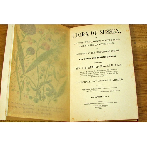 851 - Extensive collection of books on  the flora of the British Isles with specific regional volumes incl... 