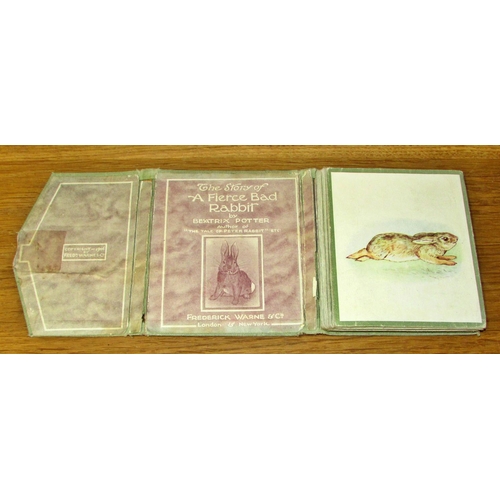 852 - Three Beatrix Potter books - The Story of a Fierce Bad Rabbit (1906) in fold-out format, The Tale of... 