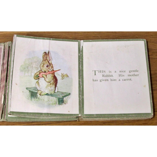 852 - Three Beatrix Potter books - The Story of a Fierce Bad Rabbit (1906) in fold-out format, The Tale of... 