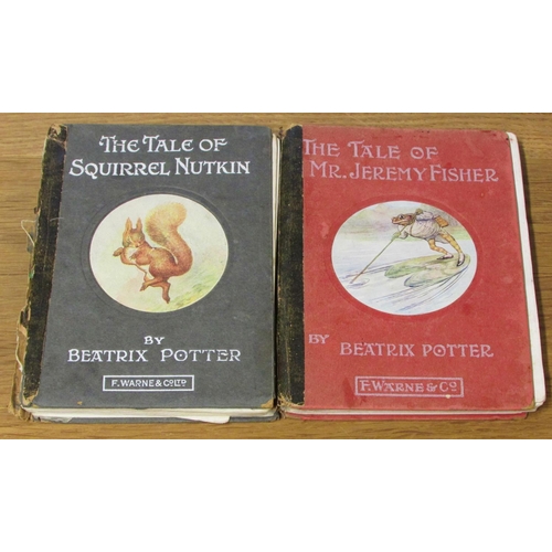 852 - Three Beatrix Potter books - The Story of a Fierce Bad Rabbit (1906) in fold-out format, The Tale of... 