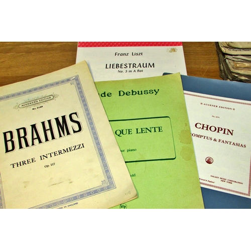 854 - The Royal Opera House Covent Garden and other programmes together with sheet music including Brahms,... 