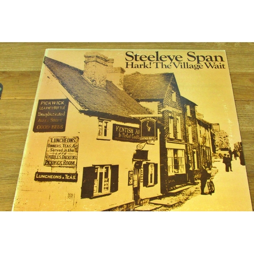 855 - 20 mixed LPs, mostly jazz & folk, to include Duke Ellington, Steeleye Span, Clannad, The Beatles, Sp... 