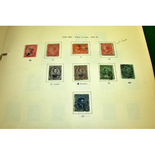 867 - A Canadian highly catalogued collection in a SG printed albums, 1851-1980s