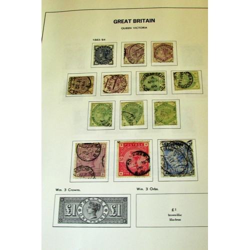 872 - A Great Britain collection housed in 2 stock books and SG printed album. QV-QE11 Large quantity of Q... 