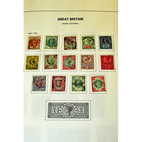 872 - A Great Britain collection housed in 2 stock books and SG printed album. QV-QE11 Large quantity of Q... 