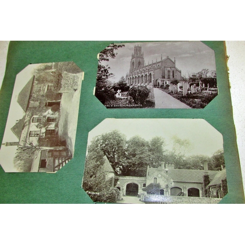 877 - 3 albums of vintage postcards, approx 1200 cards