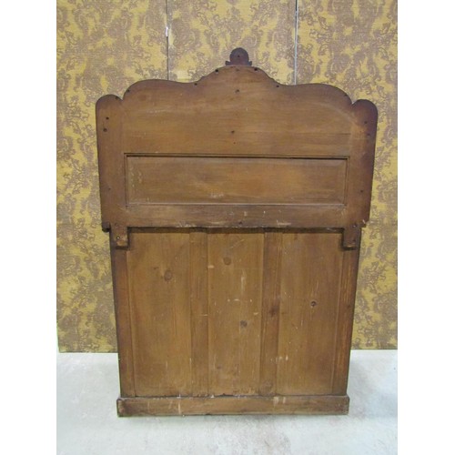 1264 - A Victorian mahogany chiffonier, the base enclosed by a pair of arched moulded panelled doors beneat... 