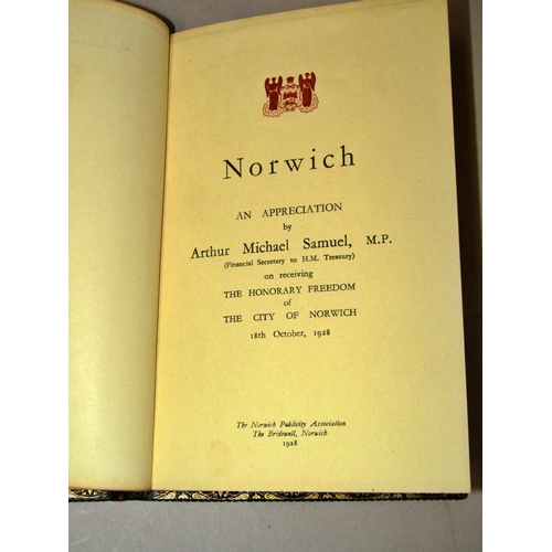 823A - The Mancroft Essays 1923 by Arthur Michael Samuel, leather bound edition (annotated by the author) i... 