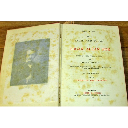 812 - Antiquarian interest to include Waverley Novels (1843) (5 volumes) The Tales and Poems of Edgar Alla... 