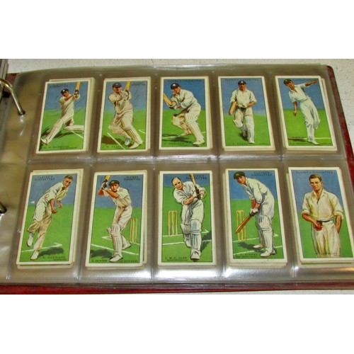 883 - Cigarette card album - containing examples of Players / Wills / Carreras / Churchmans - mostly footb... 