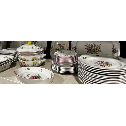 148 - Large collection of Spode Marlborough Sprays pattern dinnerware comprising dinner plates, tea plates... 