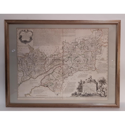 736 - (Gloucestershire) Emanuel Bowen (1693-1767) - 'An Accurate Map of the Counties of Gloucester and Mon... 