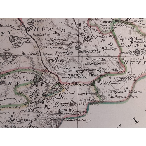 736 - (Gloucestershire) Emanuel Bowen (1693-1767) - 'An Accurate Map of the Counties of Gloucester and Mon... 