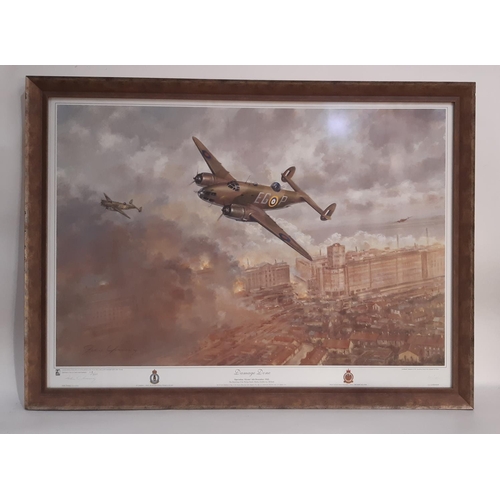 737 - Military Interest - Two limited edition prints by different artists, to include: John Young - 'Damag... 