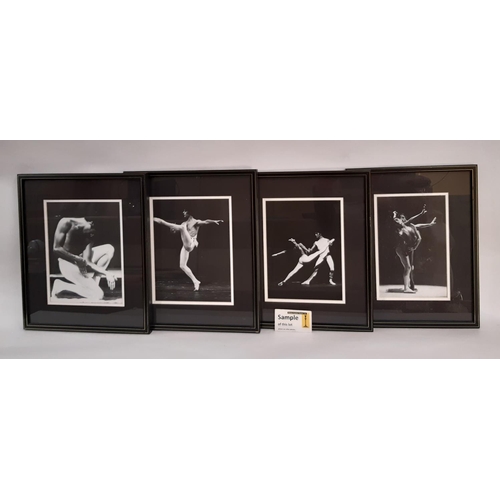 740 - Nineteen framed 20th century photos of dancers and ballerinas, some inscribed with the dancers name ... 