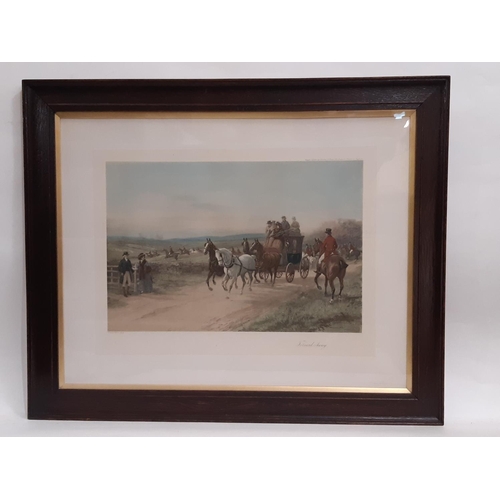 744 - After Heywood Hardy (British, 1842-1933) - Six framed colour prints (including a three prints in one... 