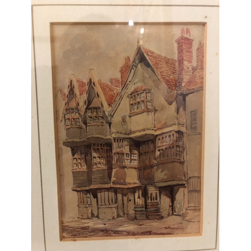 783 - Three Watercolours: Ernest Parkman (Bristol Interest) - Two Lewins Mead street scenes, both signed b... 