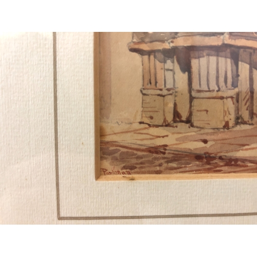 783 - Three Watercolours: Ernest Parkman (Bristol Interest) - Two Lewins Mead street scenes, both signed b... 