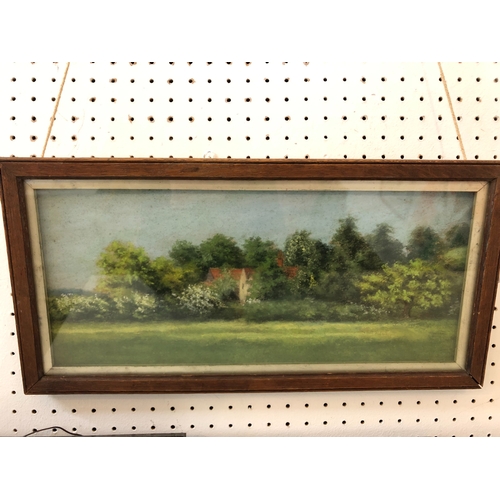 793 - Nine 19th-20th century framed paintings and drawings of countryside scenes and themes, to include: W... 