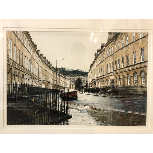 795 - Irene Marsh (contemporary) - 'Henrietta Street, Bath' (2001), watercolour on paper, signed and dated... 