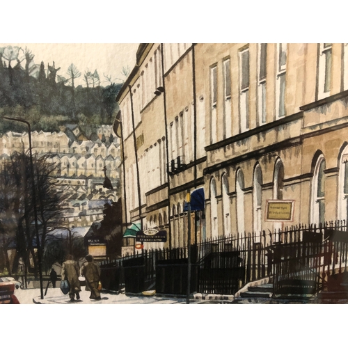 795 - Irene Marsh (contemporary) - 'Henrietta Street, Bath' (2001), watercolour on paper, signed and dated... 