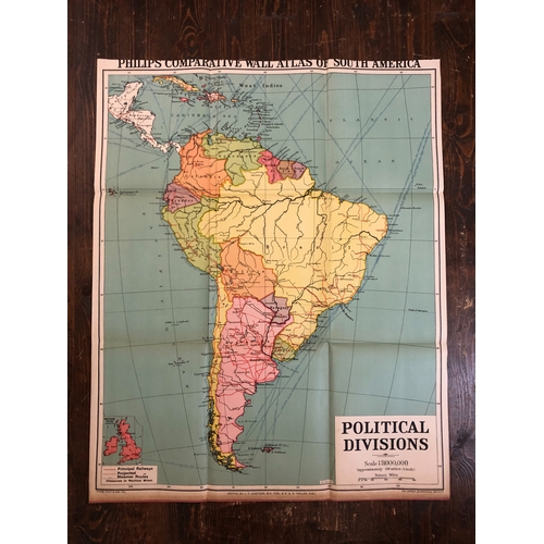 798 - The London Geographical Institute - Eight maps on South America to include: Commercial Development, ... 