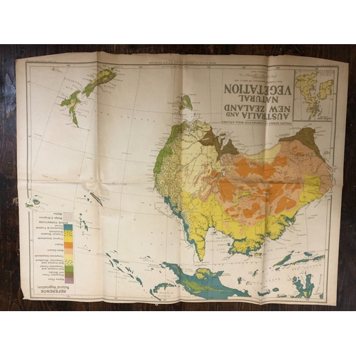 800 - The London Geographical Institute - Eight maps of Australia to include: Physical, Summer Climate, Po... 